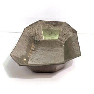 Vintage Pewter Butter Dish; Poole Taunton Mass; #RE4; Vintage Metal Butter Dish